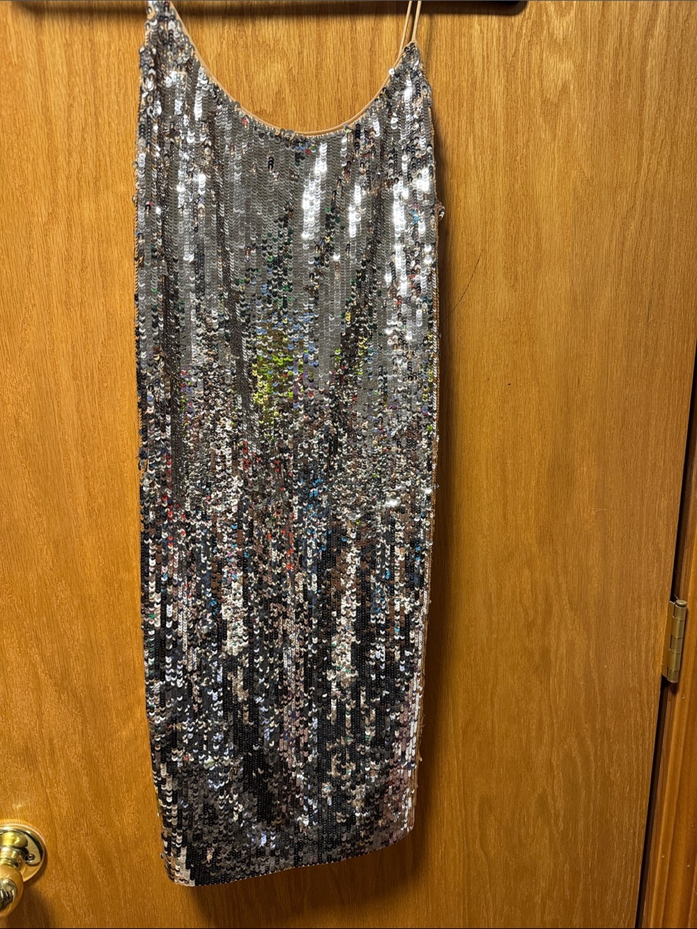 Silver Sequin Mini dress -